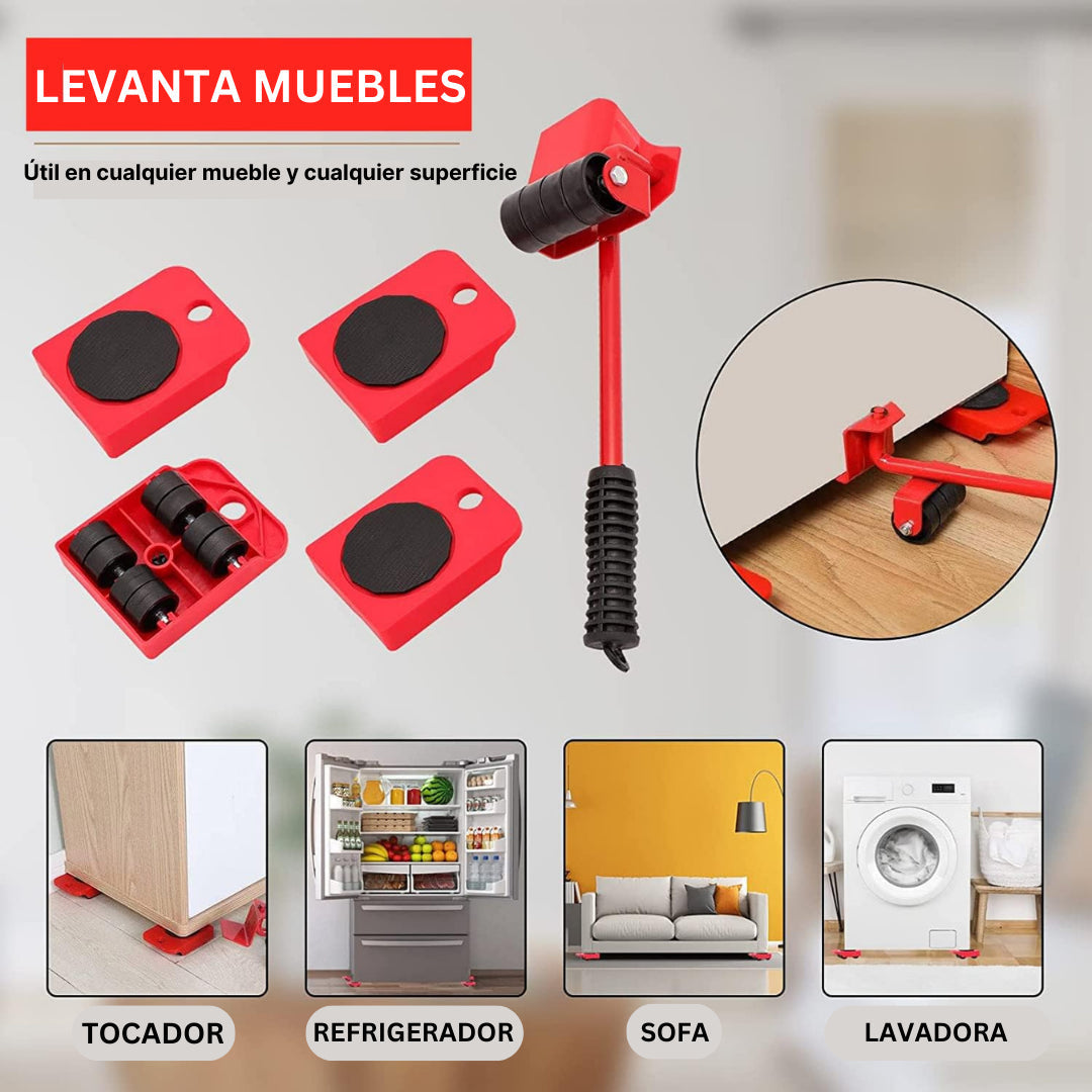 MuebleUP™ - La única forma de reducir al 100% el riesgo de provocarte una hernia. (Mueve hasta +180kg) + Hoy GRATIS protector de espalda.
