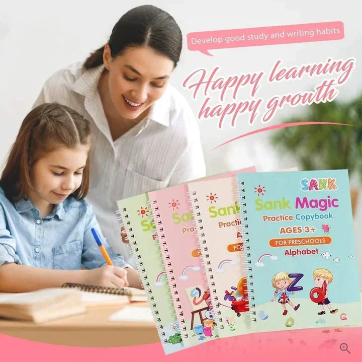SANMAGIC™ - Los 4 libros que evita que tu hijo acabe suspendiendo. (Gracias a los cuadernos Montessori)