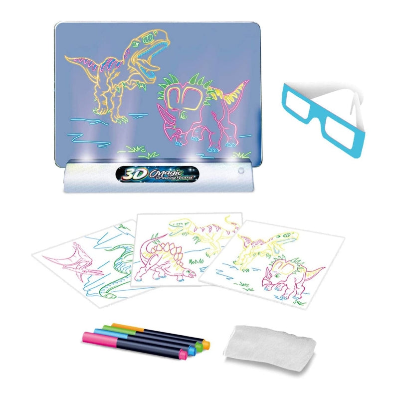 Magicboard™ - Evita que tu hijo se vuelva adicto al móvil y saque malas notas (Kit pizarra, gafa, rotuladores y fichas educativas)
