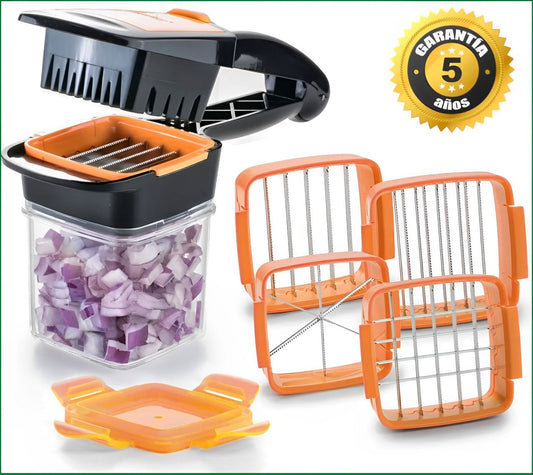 QUICK DICER™ - El primer picador 5 en 1 que convierte cocinar, en algo rápido y seguro.