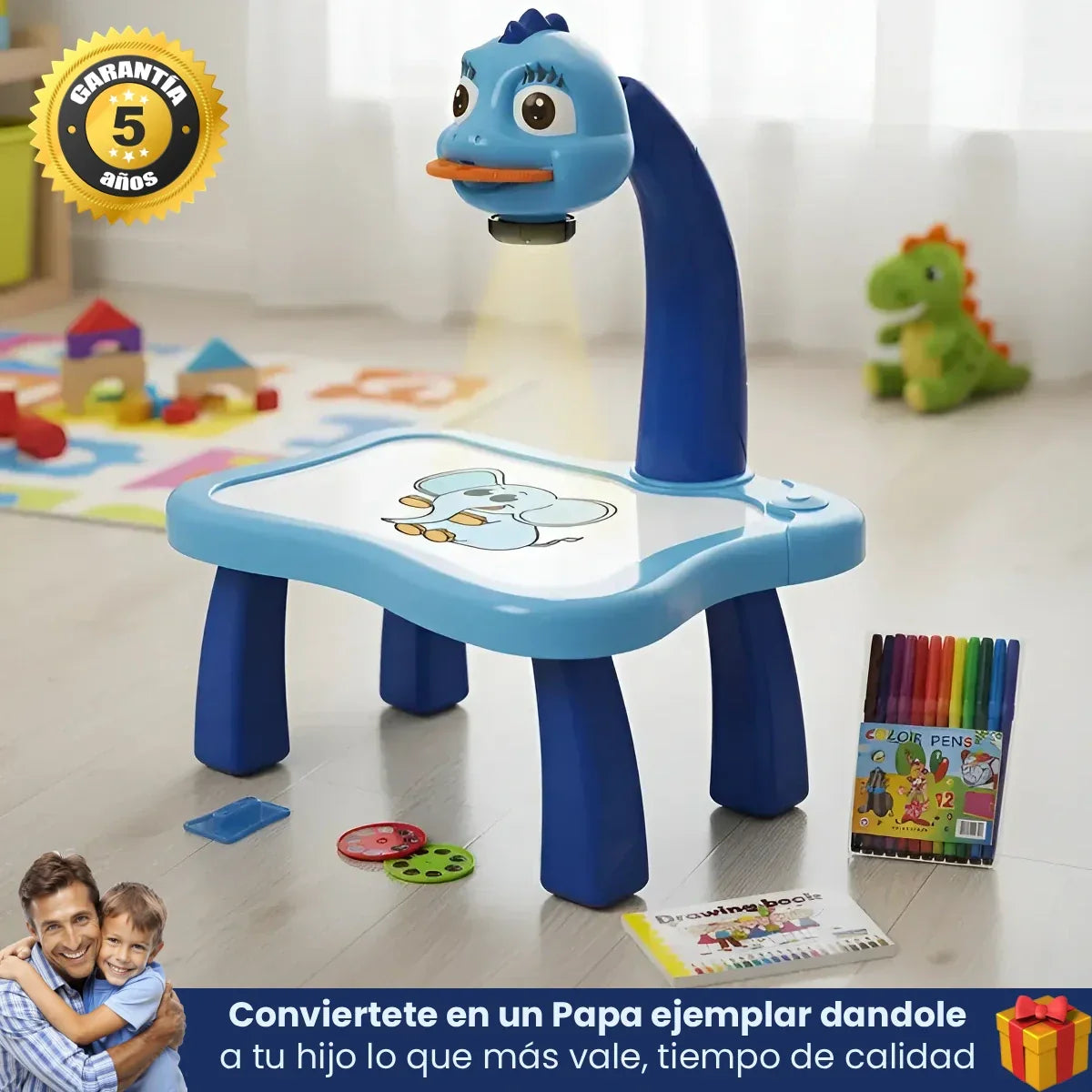 Proyector Colorify™ - Fomenta la creatividad de tu pequeño a limites que no sabías que existian. *(9 de cada 10 niños mejoraron las notas a la vuelta de vacaciones)